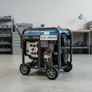เครื่องเชื่อมดีเซลแบบระบายความร้อนด้วยอากาศ 5.5KW 300A 6KW 5000W 5KW 195F 530CC 14L AVR สตาร์ท HS6900-300A-diesel *300A เชื่อมได้ถึง 300A - Product Image 1