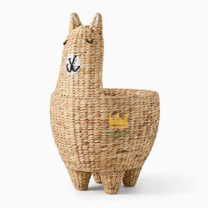 Cesta de suelo de jacinto de agua de moda, de alta calidad, tejida a mano, con forma de camello, para almacenamiento de juguetes infantiles - Product Image 1