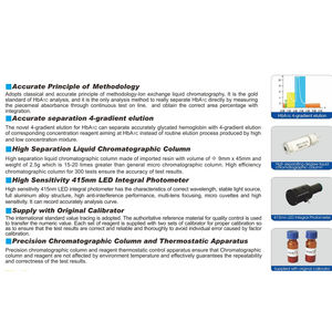 HB661 Full-auto Glycated Hemoglobin <strong>HbA1C</strong> Analyzer Laboratory Equipment Clinical Analytical Instruments - Product Image 6