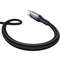Kabel ponsel Premium, untuk JOYROOM PD 60W pengisian cepat kabel ponsel Premium 1m 2m nilon kepang USB tipe-c kompatibel dengan earphone
