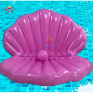 Nuovo Stile 2026: Letto Galleggiante Commerciale Gonfiabile, Zattera Gonfiabile in PVC a Guscio di Perla Bianca, Divano Gonfiabile con Anello Luminoso per il Nuoto - Product Image 4