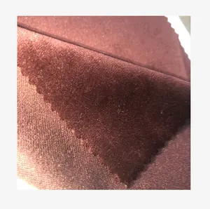 HOLLAND Tecido de veludo anti-UV retardador de chamas Tecido de veludo liso para cobertor cortina de feltro decoração de casa padrão tingido"