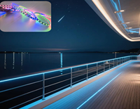 Bande LED RGBW Pixel DMX512 personnalisée, étanche IP, DC48V, pour façade de bâtiment, KTV, bar, studio de danse extérieur et intérieur