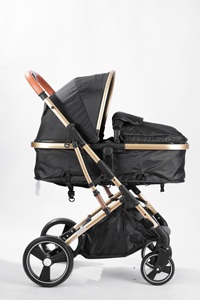 Baby <strong>Stroller</strong> Aluminum China 3 in 1 Carry Baby with EN Certification for 0-3 Years Old Triple Folding High View <strong>Stroller</strong> - Product Image 2