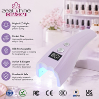 Lampe LED portable OEM/ODM sans fil pour ongles, séchoir à ongles rechargeable, 6W, minuteur 10/30/60s, séchage rapide pour salon