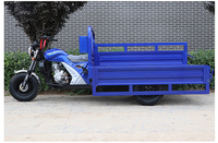 Véhicule de fret agricole à trois roues à déchargement automatique, moto-tricycle à essence, véhicule à trois roues