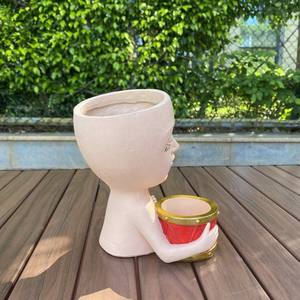 Высокое качество, сочные горшки, декоративные украшения для дерева, Липо для игры на барабанах, комнатные поделки, упакованные в картонную коробку - Product Image 3