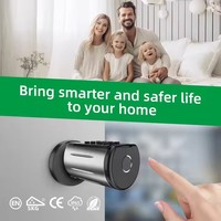 Cerradura de Cilindro Eléctrica Inteligente sin Llave con Huella Dactilar y Tarjeta, Ajustable, para Puertas de Hogar y Oficina (Venta al Por Mayor)
