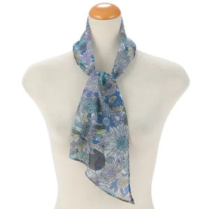 Pañuelos personalizados de alta calidad con estampado exclusivo de diseñador, versión artística, elegante pañuelo para mujer con diseño floral. - Product Image 6