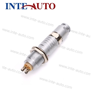 Connecteur Hybride EGG 2B 3B 8 + 1 Broches, Contacts Plaqués Chrome Noir, Mâle Femelle Circulaire Coaxial, Connecteur Métallique Fluide <span class=keywords><strong>B</strong></span> K - Product Image 4