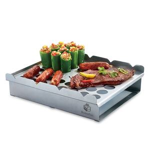 Stainless Steel Kitchen Accessories <strong>BBQ</strong> Grill Set Multi-Function Smoker Box Skewer Rack Pans for <strong>Weber</strong> Smoker - Product Image 3