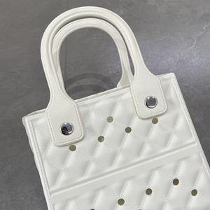 Sac fourre-tout de luxe moderne en EVA matelassé diamant, imperméable et respirant, mini sac à main personnalisé pour la plage et le shopping, sac unisexe en EVA - Product Image 3