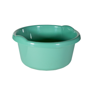 Moderno Recipiente Redondo de PP de 13 Litros, Color Verde, Fácil de Limpiar, para Almacenamiento y Lavado en la Cocina - Product Image 1
