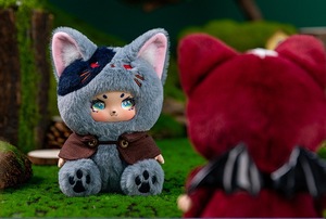 Colgante de Vinilo y Peluche Original de la Serie <span class=keywords><strong>Hombre</strong></span> <span class=keywords><strong>Lobo</strong></span> para Mochila Llavero de Muñeco a la Moda para Regalo de Cumpleaños Decoraciones Cajas Misteriosas de Juguete - Product Image 5