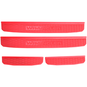 4pcs đen đỏ ABS ngưỡng dải 4 cửa <span class=keywords><strong>sill</strong></span> cho Jeep cho Wrangler JL 2018 + jl1001 - Product Image 6
