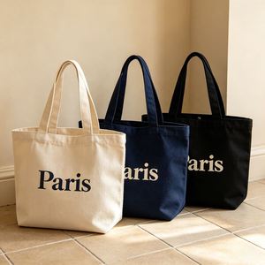 Sac fourre-tout en toile personnalisé pour femmes, sac de shopping en coton écologique recyclable pour les voyages - Product Image 3
