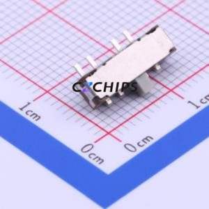 SSSS212301 Slide Switch SMD Switch Single Pole Three Throw Rectangle Pin Header SMD Tab 5.5mm - Product Image 1