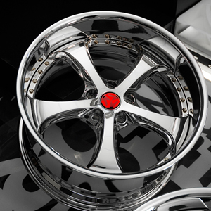 Juego de 2 Ruedas de Aleación Forjada SJ de 5 Radios, Acabado Cromado Pulido, 18-22 Pulgadas para <span class=keywords><strong>Toyota</strong></span> <span class=keywords><strong>Supra</strong></span>, <span class=keywords><strong>Nissan</strong></span> <span class=keywords><strong>Skyline</strong></span>, Mazda RX-7 JDM - Product Image 3