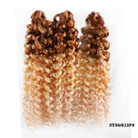 RebeccaFashion 14'' Cheveux synthétiques noirs pré-torsadés Locs colorés Cheveux bouclés pour tresses au crochet Pré-torsadés Passion Twist Spring Lock