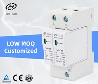 Dispositif de protection contre les surtensions AC OEM DC SPD Type T2 220V 385V 10KA 20KA 2P sur rail DIN, parafoudre électrique certifié CE