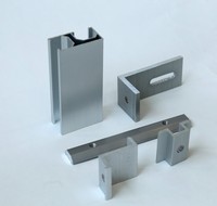 Connecteur de rail de montage EuroHa en aluminium anodisé argenté pour panneaux photovoltaïques – Fixation sur toit/au sol – Vente directe usine