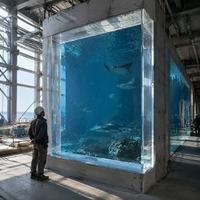 Panneau en acrylique coulé super épais de grande taille, épaisseur personnalisée, transmission lumineuse de 92 % pour aquarium, piscine, tunnel