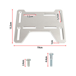 Motor Engine Mount Adapter <b>Bracket</b> 19cm x 15.2cm Aluminum For Retrofit Upgrade With Hardware - Product Image 1
