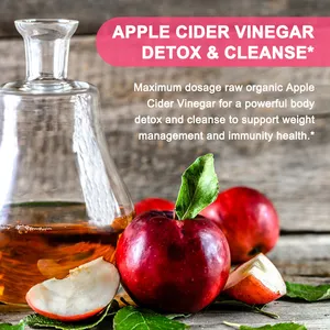 Organic Supplements Slimming Capsules Weight Loss 60pcs Apple Cider Vinegar Capsules