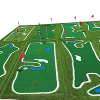 Mini-golf intérieur personnalisé, tapis de golf vert, set d'entraînement de bureau