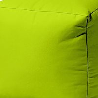 Pouf pouf carré en toile à dos en vinyle 17 Cool Lemongrass Green Solid Color Indoor Outdoor Pouf