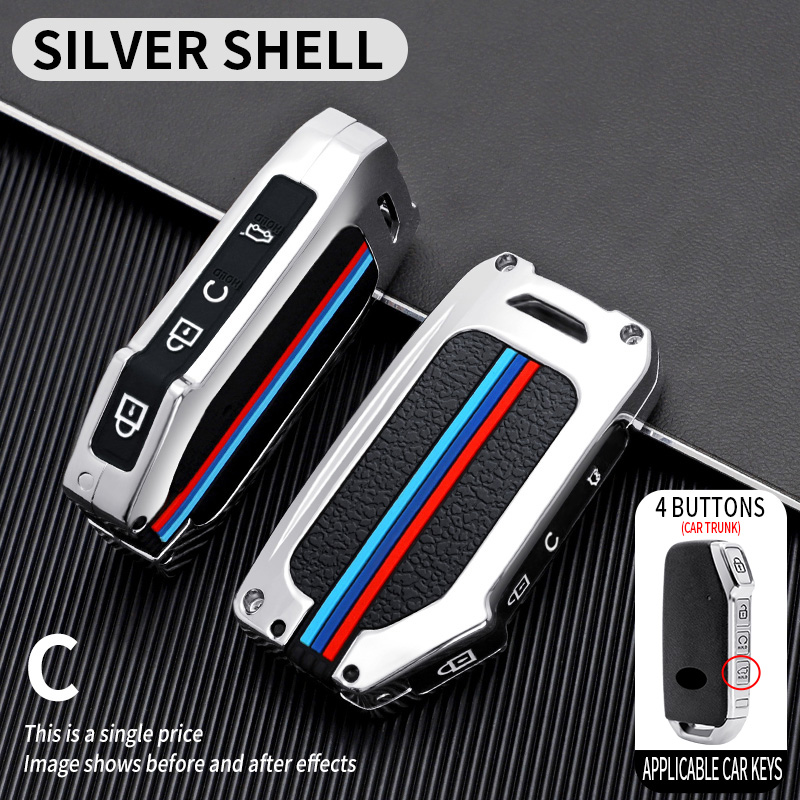 C 4 Button Trunk Gun Silver