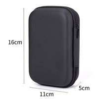 Étui de transport portable en EVA rigide pour écouteurs, câbles, chargeurs et accessoires, étanche, antichoc, protecteur