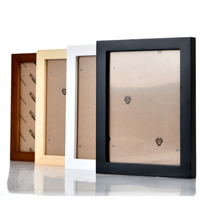 Nature Wooden Handmade Classic European Style <strong>A4</strong> Photo <strong>Frame</strong> <strong>with</strong> UV Printing Black White &amp; Coffee Wood Color Options Wall <strong>Mount</strong> - Product Image 3
