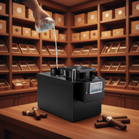 Humidificateur intelligent de bureau mini élégant et luxueux, personnalisé, électrique, à évaporation, en métal, pour cigares, capacité 10L, garantie 1 an, pour hôtel