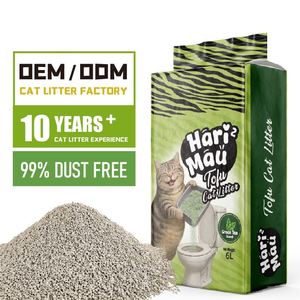 Flushable Crushed Tofu cat Litter Broken cat <b>Sand</b> Odor-control Factory OEM Brand Hari Mau - Product Image 1