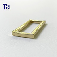 TANAI kawat datar 38mm, aksesori tas tangan, Set gesper kait perangkat keras 1.5 inci cincin persegi gesper untuk tas