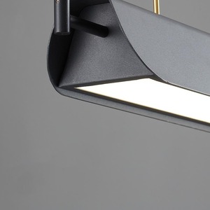 Suspension Linéaire en Aluminium Style Nordique Minimaliste Moderne pour Bureau, Salle à Manger, Lampe Décorative d'Ambiance, Lustre LED pour Studio - Product Image 4