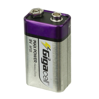 Baterai Max Power Heavy Duty 9 Volt untuk Detektor Asap 9V 6F22 Baterai Kotak, Tahan Lama 1 Paket