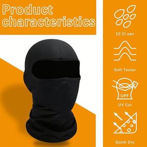 Balaclavas 2026 personnalisables pour le ski, masque facial intégral, protection de la tête pour l'hiver, logo personnalisé, balaclava - Product Image 6