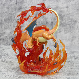 2 Estilos de Estatuas de Charizard GK, Venta al por Mayor, Versión Amarilla y Negra Modelo en Caja con Efecto de Fuego, al por Mayor - Product Image 3