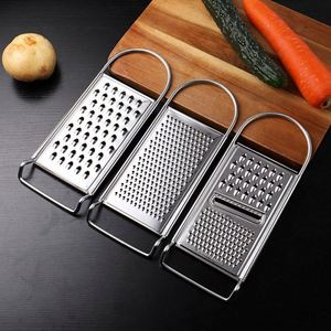 Multifunctional Stainless Steel Flat Grater for Vegetables and Cheese Manual Kitchen Tool - Product Image 4