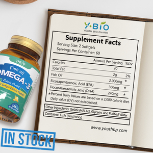 מכירה ישירה מהמפעל, שמן דגים בכמוסות רכות 1000 מיליגרם אומגה <span class=keywords><strong>3</strong></span>, תמיכה לבבית-ריאה, משפר תפקוד המוח, חלאל - Product Image 5