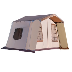 Carpa de Camping HOUMU de Lujo para Exteriores, Cuatro Estaciones, Camuflaje, Doble Capa, Tela Oxford Transpirable, Impermeable y Resistente al <span class=keywords><strong>Sol</strong></span>, Tipo <span class=keywords><strong>Casa</strong></span> Pequeña, Grande - Product Image 6