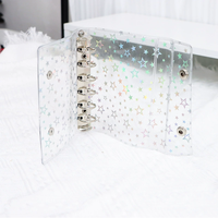 Carnet de poche personnalisé A6, reliure thermique, couverture en PVC, double bouton, 6 anneaux, formats A5/A7, papier 100 g/m², planificateur