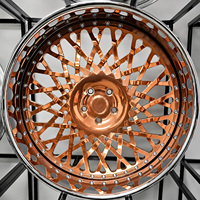 Jantes forgées sur mesure Mforged en or rose, 22, 24, 26, 28, 30 pouces, RS Mesh 2PC 3PC, concaves profondes, 5x114.3, 5x120, 5x127, 5x112, Donk VIP