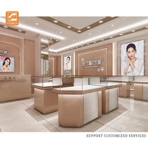 Sang trọng thép không gỉ đồ nội thất LED ánh sáng Glass Jewelry <span class=keywords><strong>Display</strong></span> trường hợp cho cửa hàng truy cập cửa hàng và đồ trang sức <span class=keywords><strong>showroom</strong></span> - Product Image 4