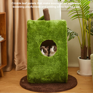 Vente en gros Arbre à chat avocat avec planche à gratter et lit fermé Meubles OEM pour chats pour animaleries Personnalisé OEM/ODM pour les commandes en gros - Product Image 5