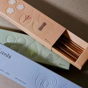 Boîtes en papier d'art haut de gamme personnalisées pour l'emballage d'encens et d'épices Nouvelle tendance Boîte à tiroirs à gaufrer de qualité supérieure - Product Image 2