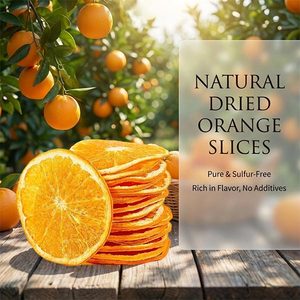 Fette di Arancia Essiccate 100% Pure Naturali di Grado Premium, Sciroppo AD, Frutta Disidratata per Tè - Product Image 1