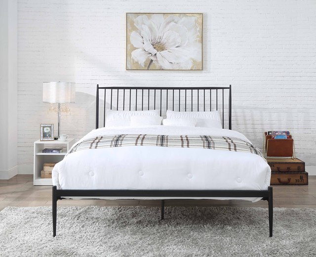 Wholesale Industrial Vintage Easy Assembly Solid Bronze Metal Platform Bed Frame